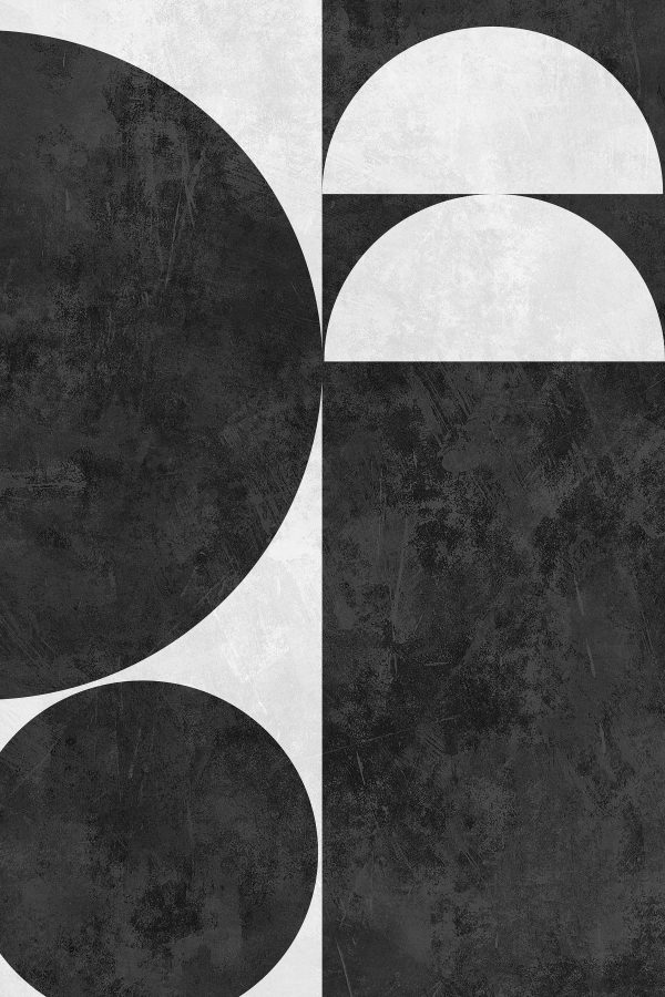 Czarno-białe tło z okręgami i kwadratem s36420p 600x900 - Czarno-białe tło z okręgami i kwadratem
