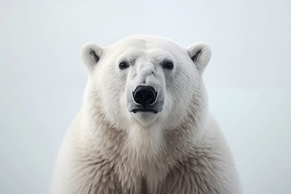 Polar bear looking at the camera Polar bear looking at the camera