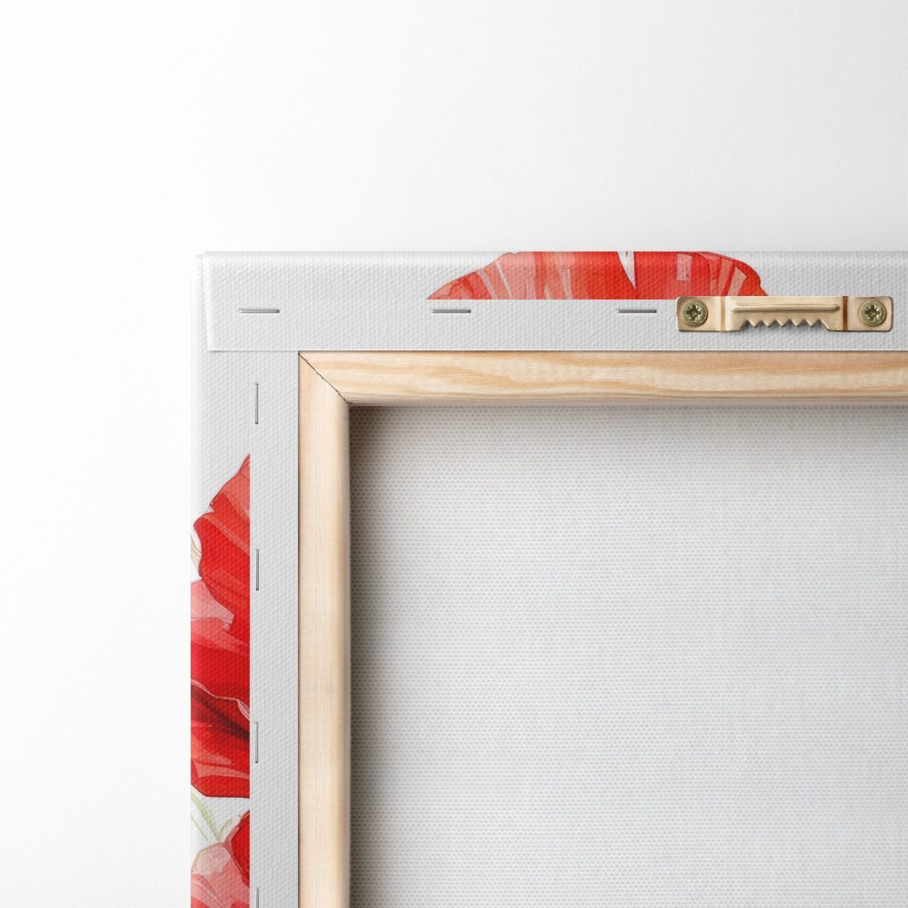 Painting of red flowers Painting of red flowers