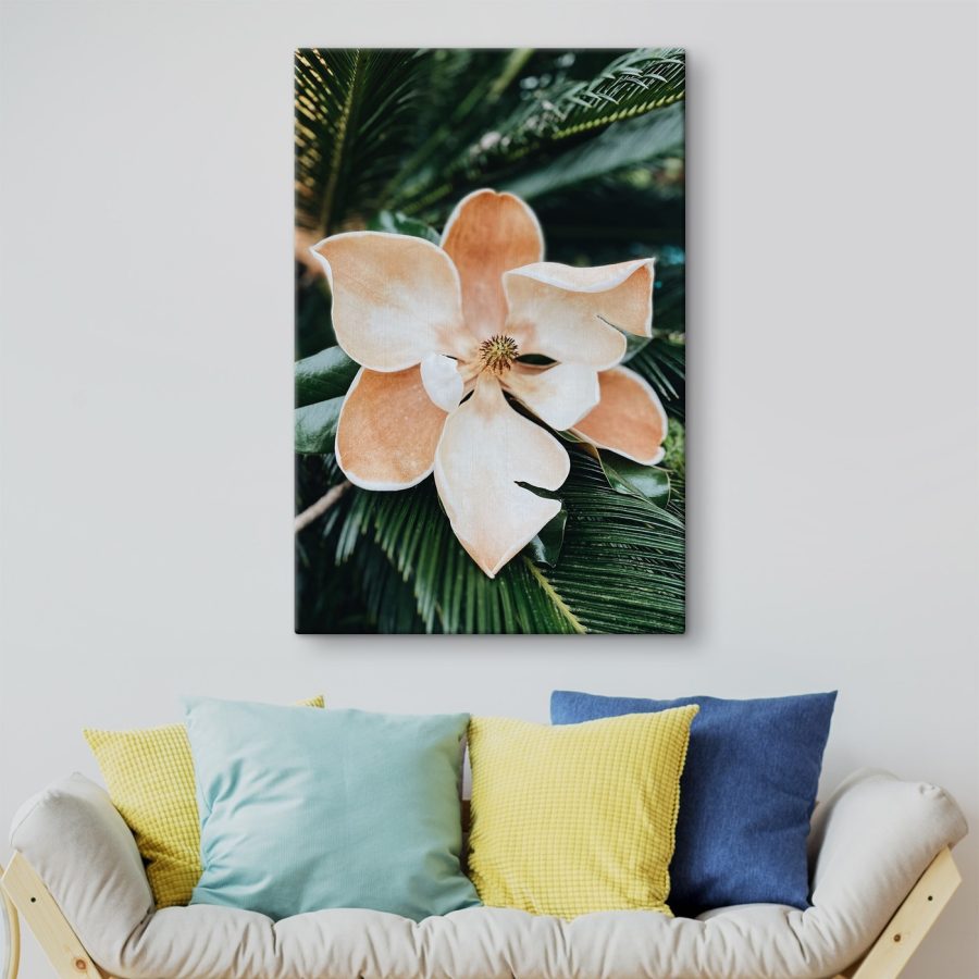 Tropical bloom in lush greenery Tropical bloom in lush greenery