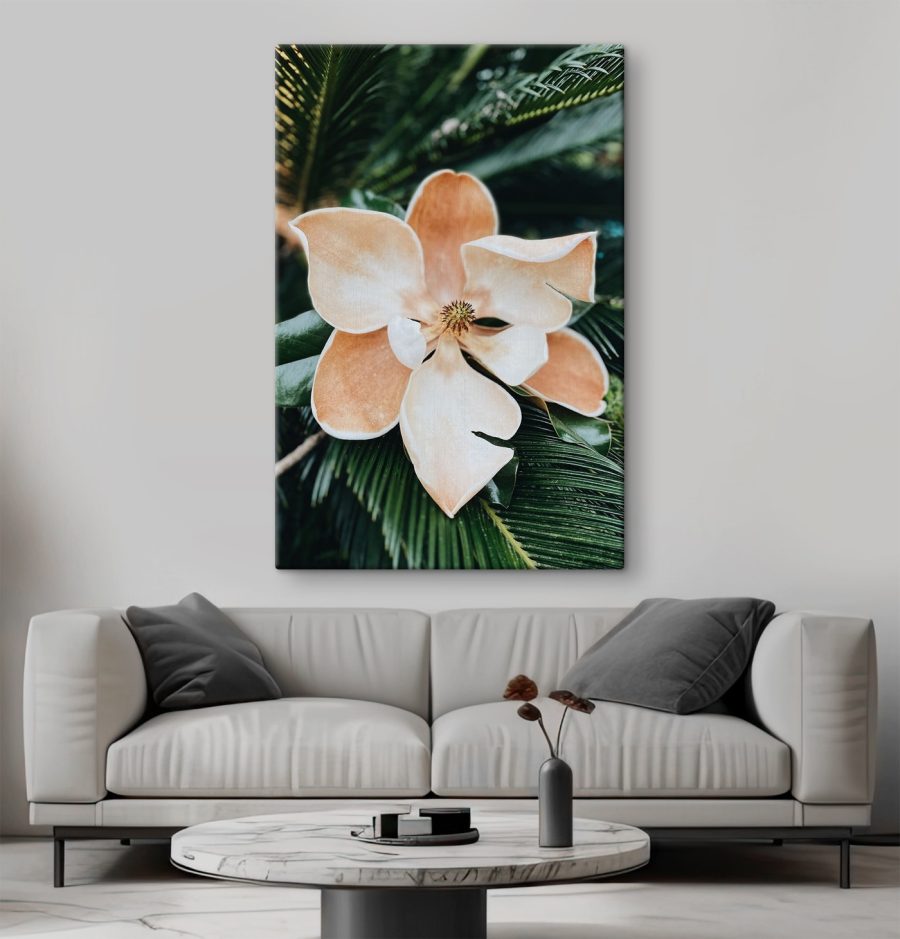 Tropical bloom in lush greenery Tropical bloom in lush greenery