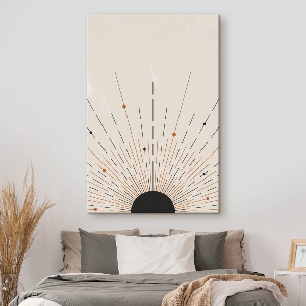 Sunburst z liniami i kropkami Sunburst z liniami i kropkami