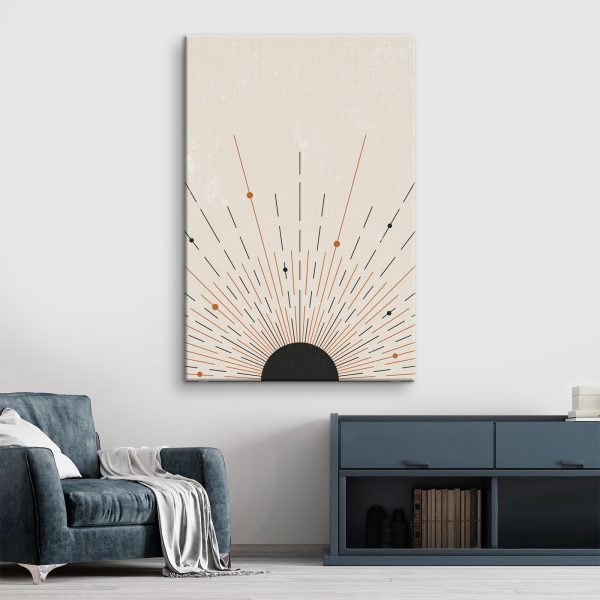 Sunburst z liniami i kropkami Sunburst z liniami i kropkami