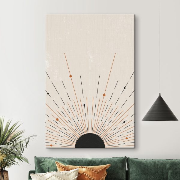 Sunburst z liniami i kropkami Sunburst z liniami i kropkami