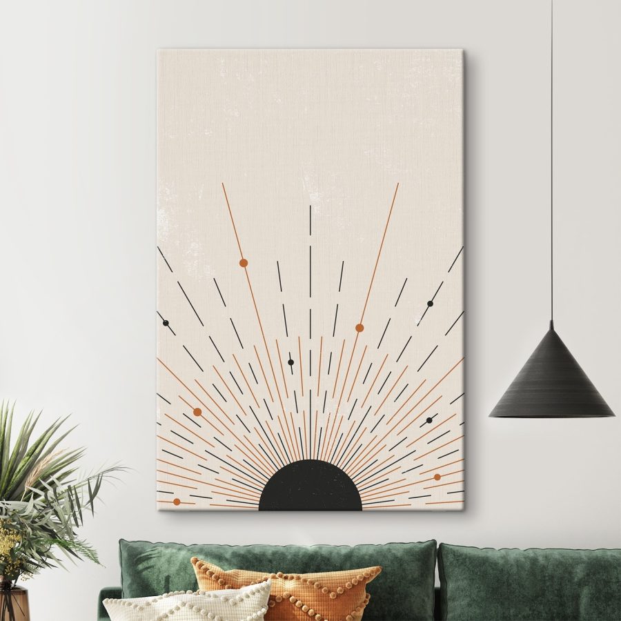 Sunburst z liniami i kropkami Sunburst z liniami i kropkami