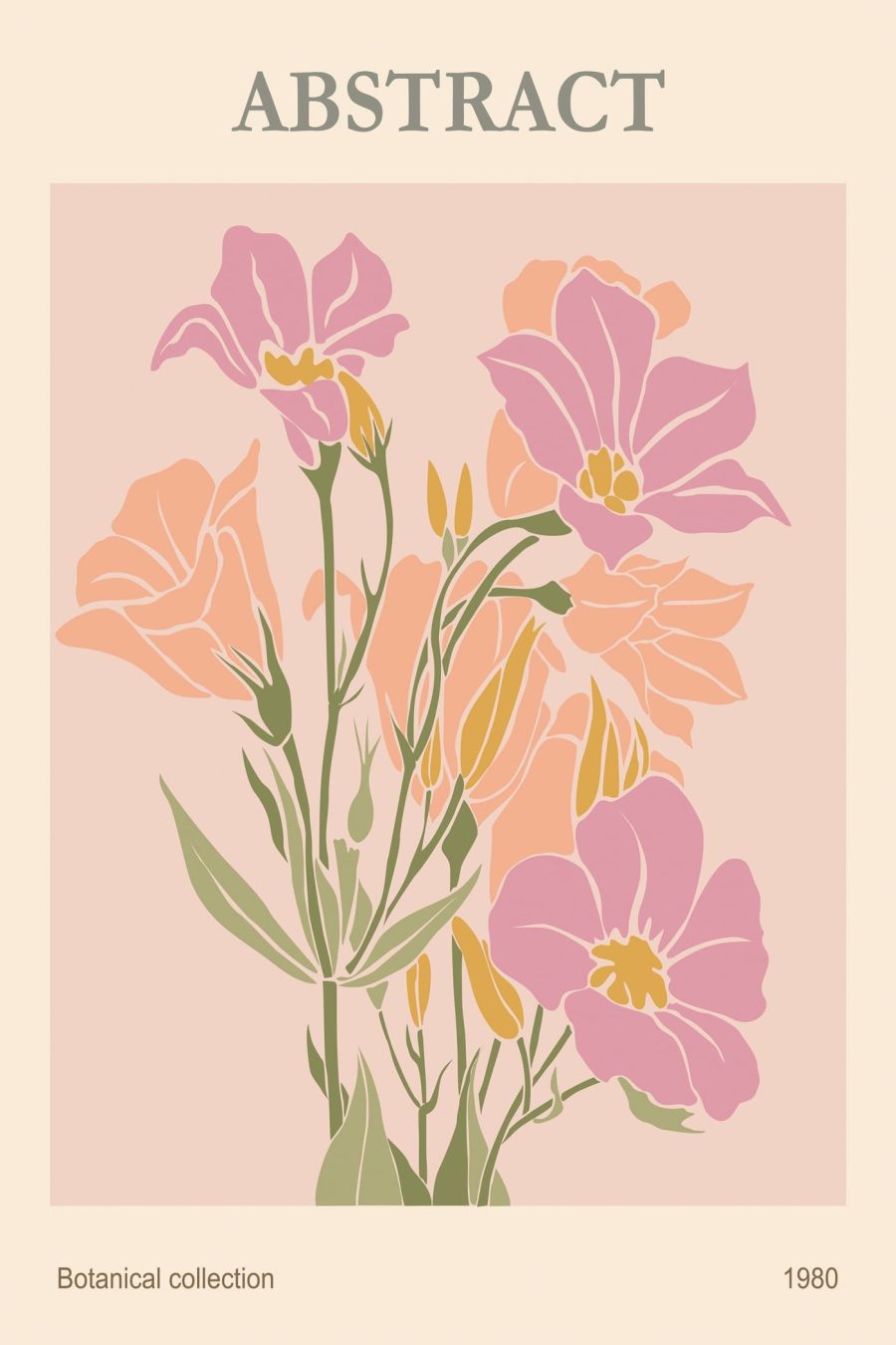 Vintage Botanical Elegance, 1980