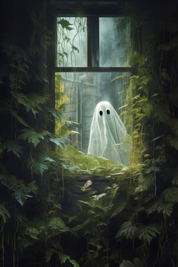Ghost in a window Ghost in a window
