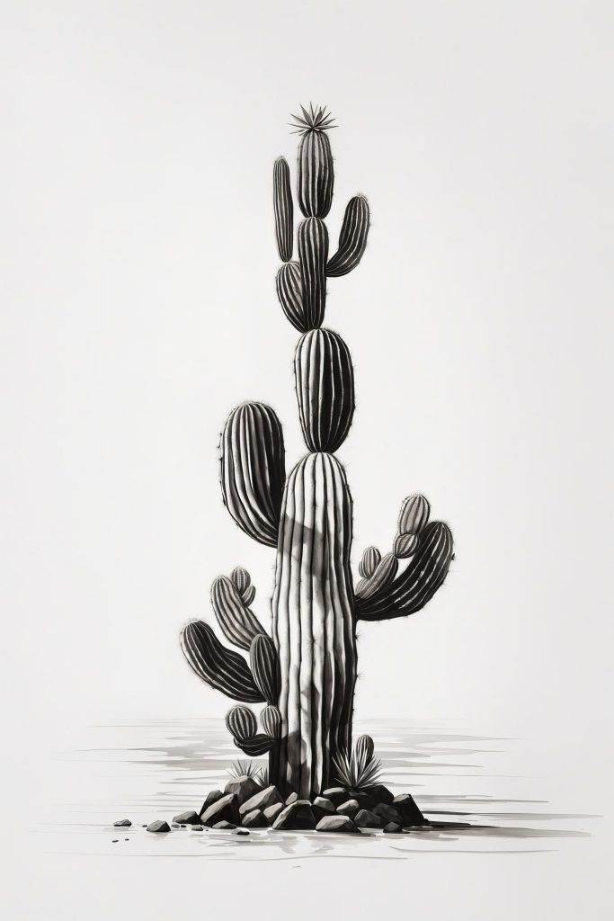 Cactus with a white background Cactus with a white background