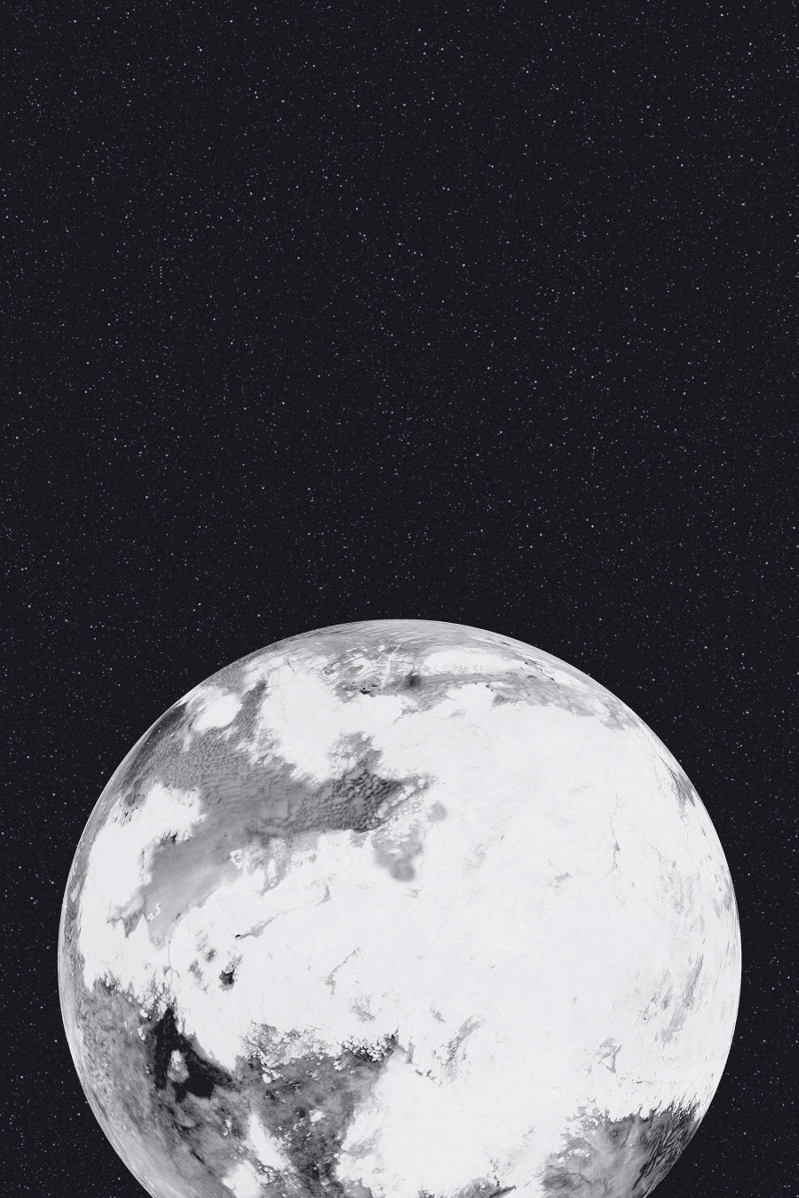 Planeta w kosmosie z gwiazdami