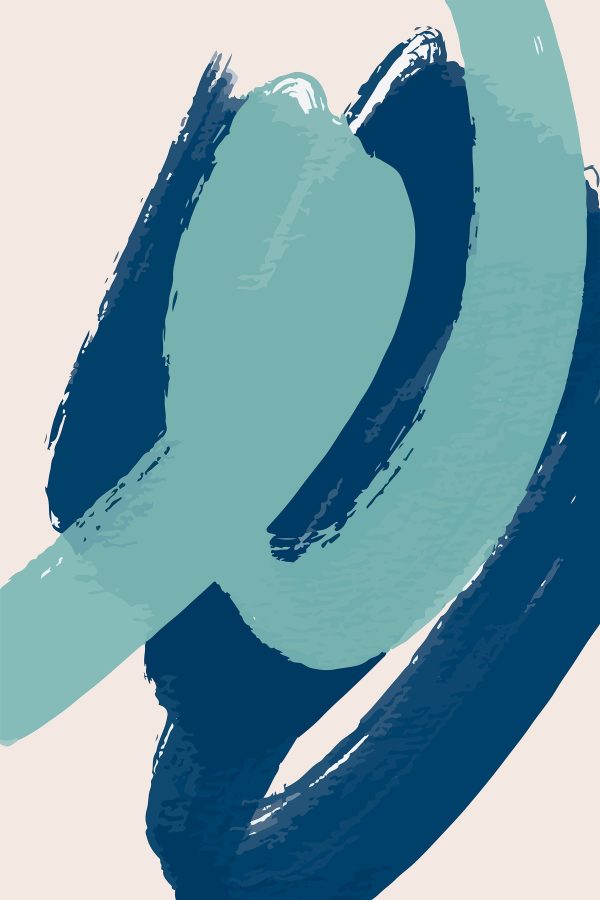 Blue and white brushstrokes Blue and white brushstrokes