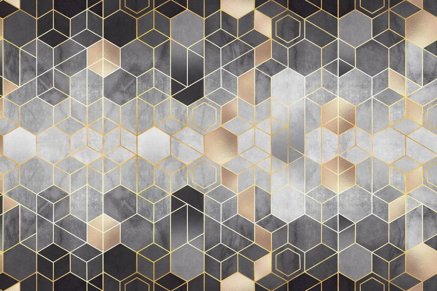 Geometryczne wzory w neutralnych odcieniach