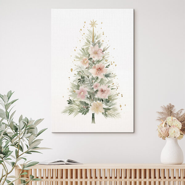 Watercolor painting of a christmas tree Watercolor painting of a christmas tree