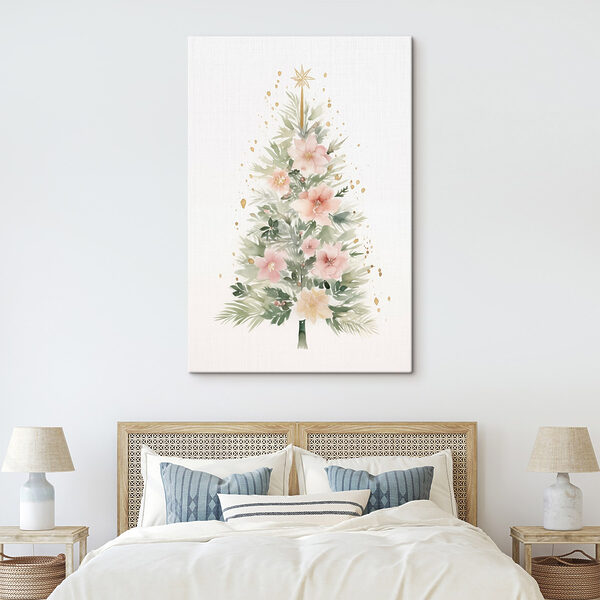 Watercolor painting of a christmas tree Watercolor painting of a christmas tree