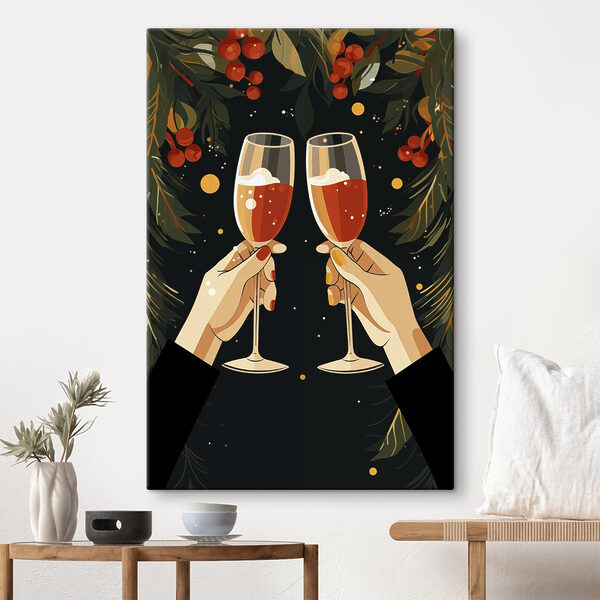 Pair of hands holding wine glasses Pair of hands holding wine glasses