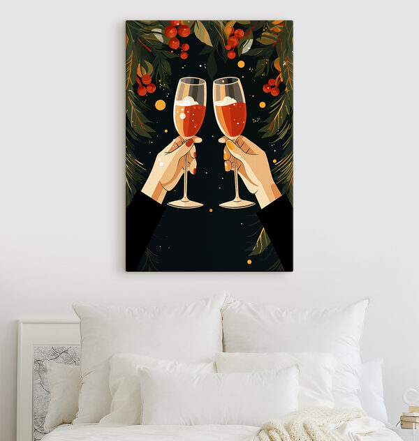 Pair of hands holding wine glasses Pair of hands holding wine glasses