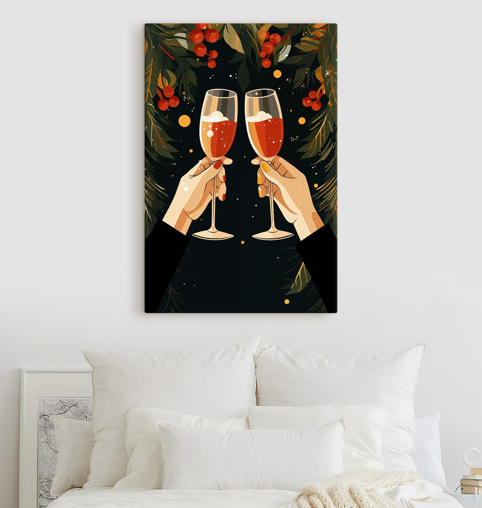 Pair of hands holding wine glasses Pair of hands holding wine glasses