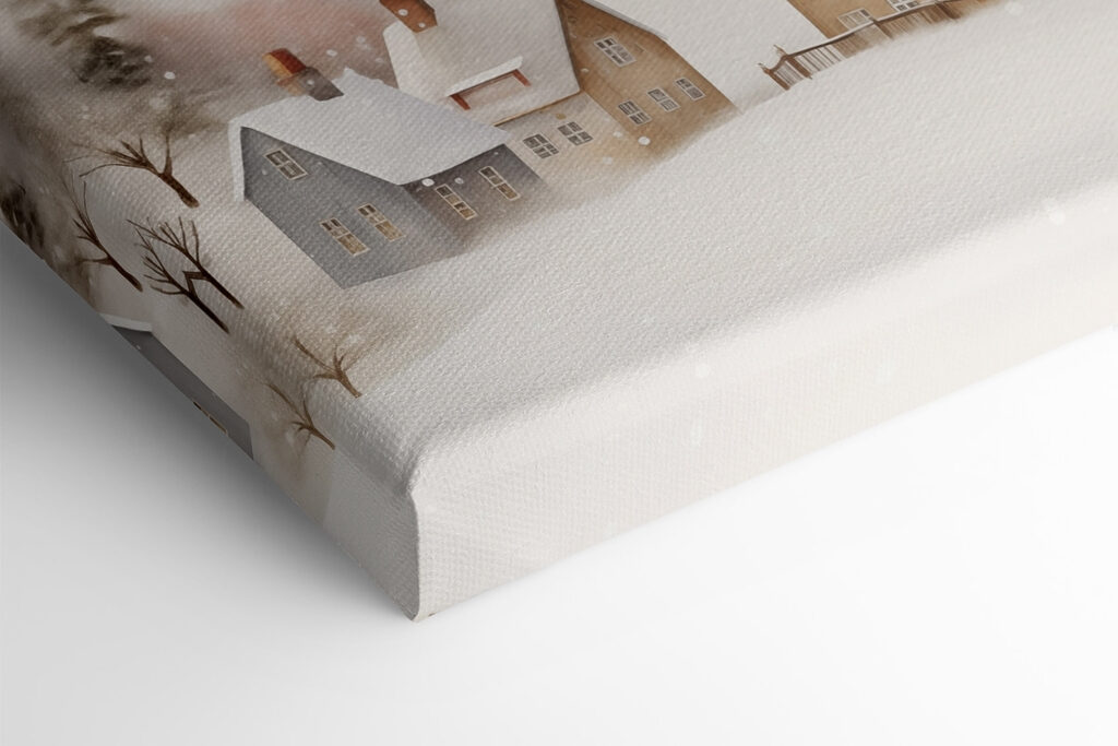 Person walking on a snowy road