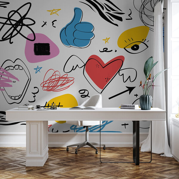 Collection of different colored objects Collection of different colored objects