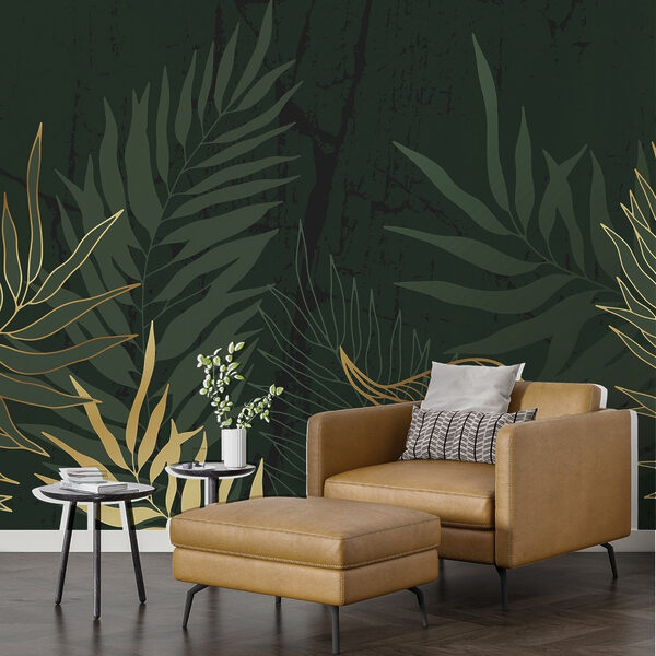Botaniczna elegancja na ciemnym tle Botaniczna elegancja na ciemnym tle