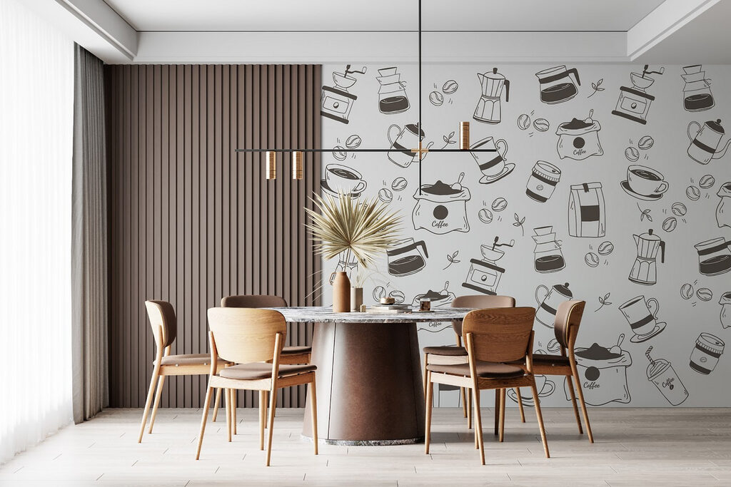 Pattern of coffee and tea