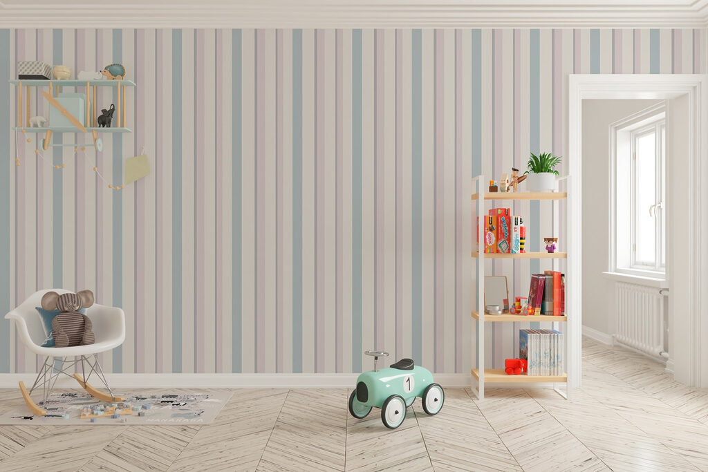Stripes in soft, calm hues Stripes in soft, calm hues
