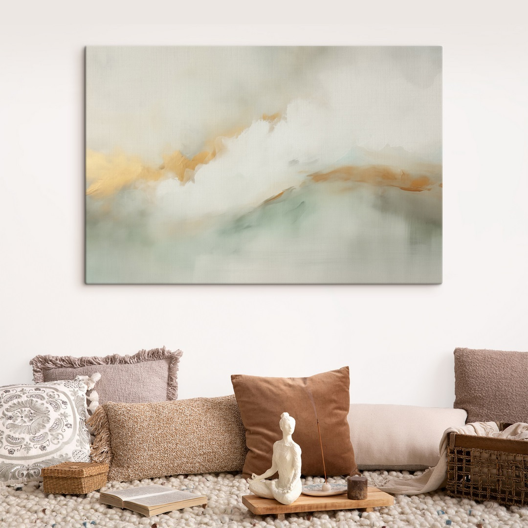 Painting of a mountain range Painting of a mountain range