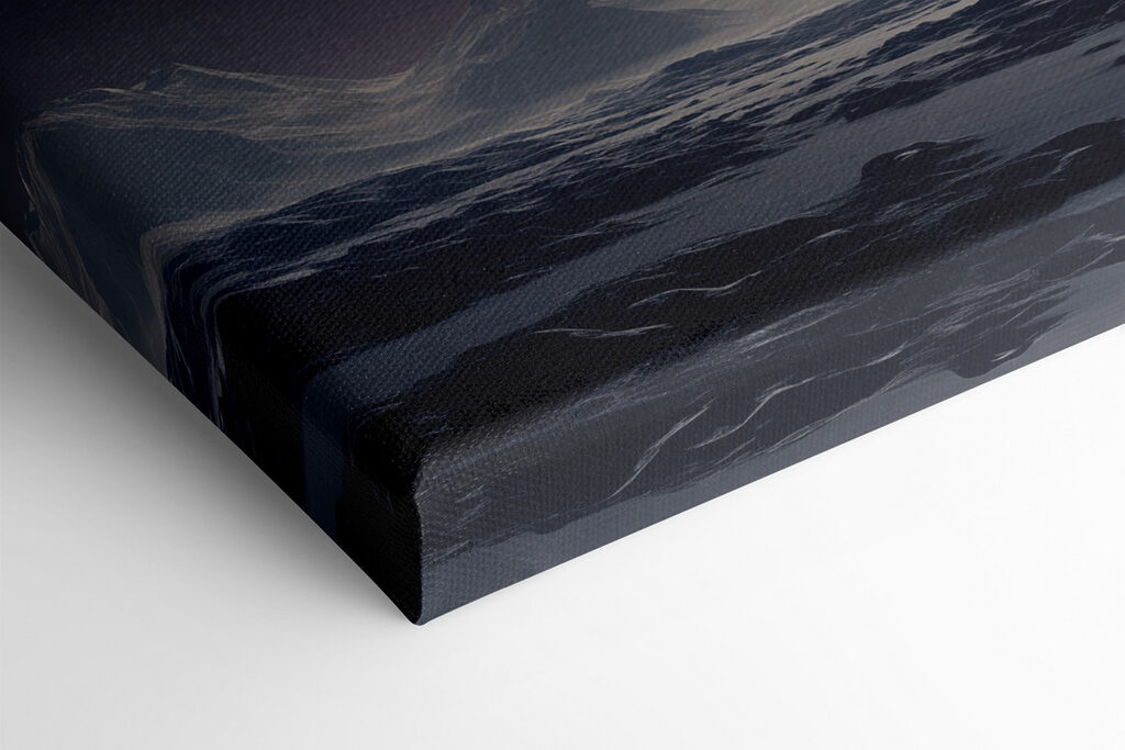 Moon in the sky over mountains