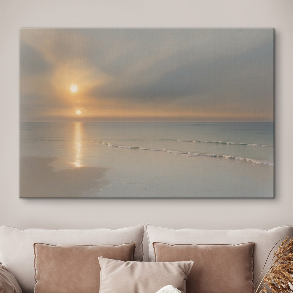 Sunset over a beach Sunset over a beach