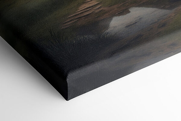 Log cabin in the woods