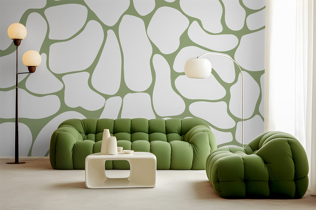 White and green pattern White and green pattern