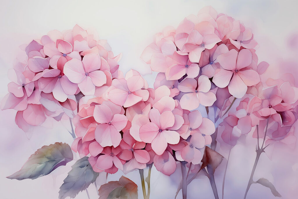 Group of pink flowers
