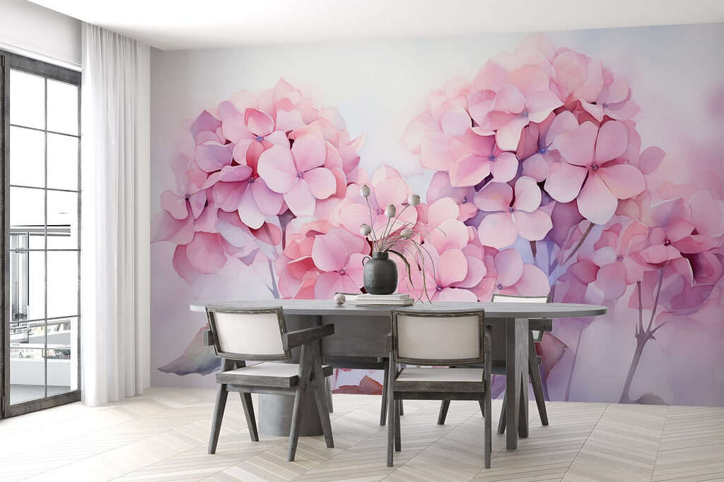 Group of pink flowers