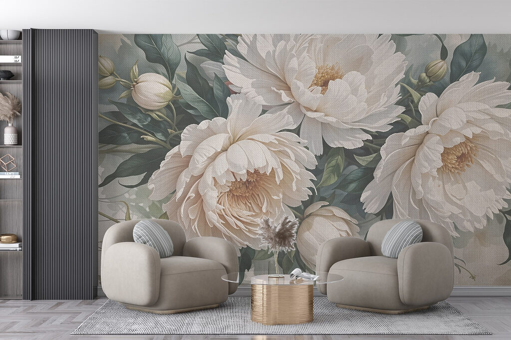 Delicate blooms in soft hues