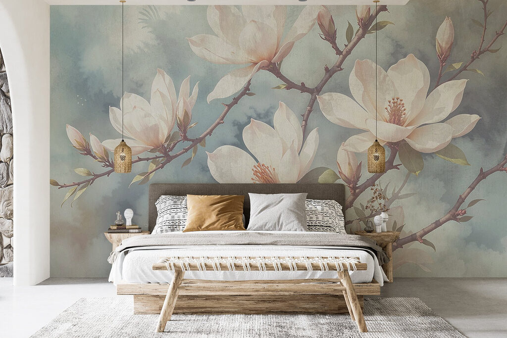 Delicate blossoms in soft colors