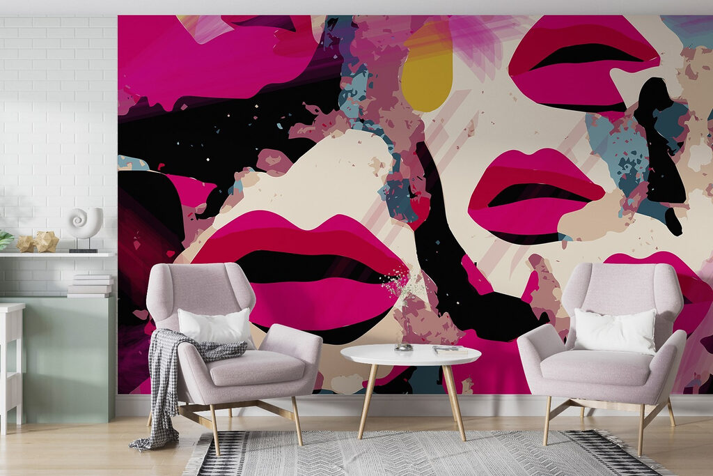 Group of lips with different colors Group of lips with different colors