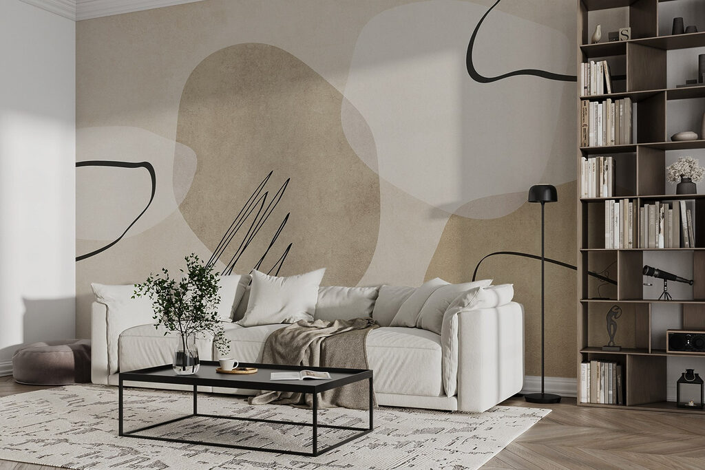 Abstract shapes in neutral tones