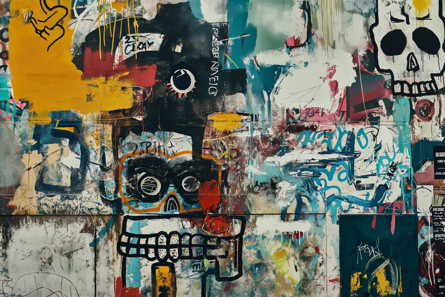 Ściana z graffiti