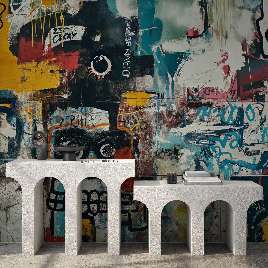 Ściana z graffiti