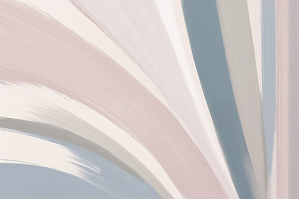 Soft colors blend in fluid strokes Soft colors blend in fluid strokes