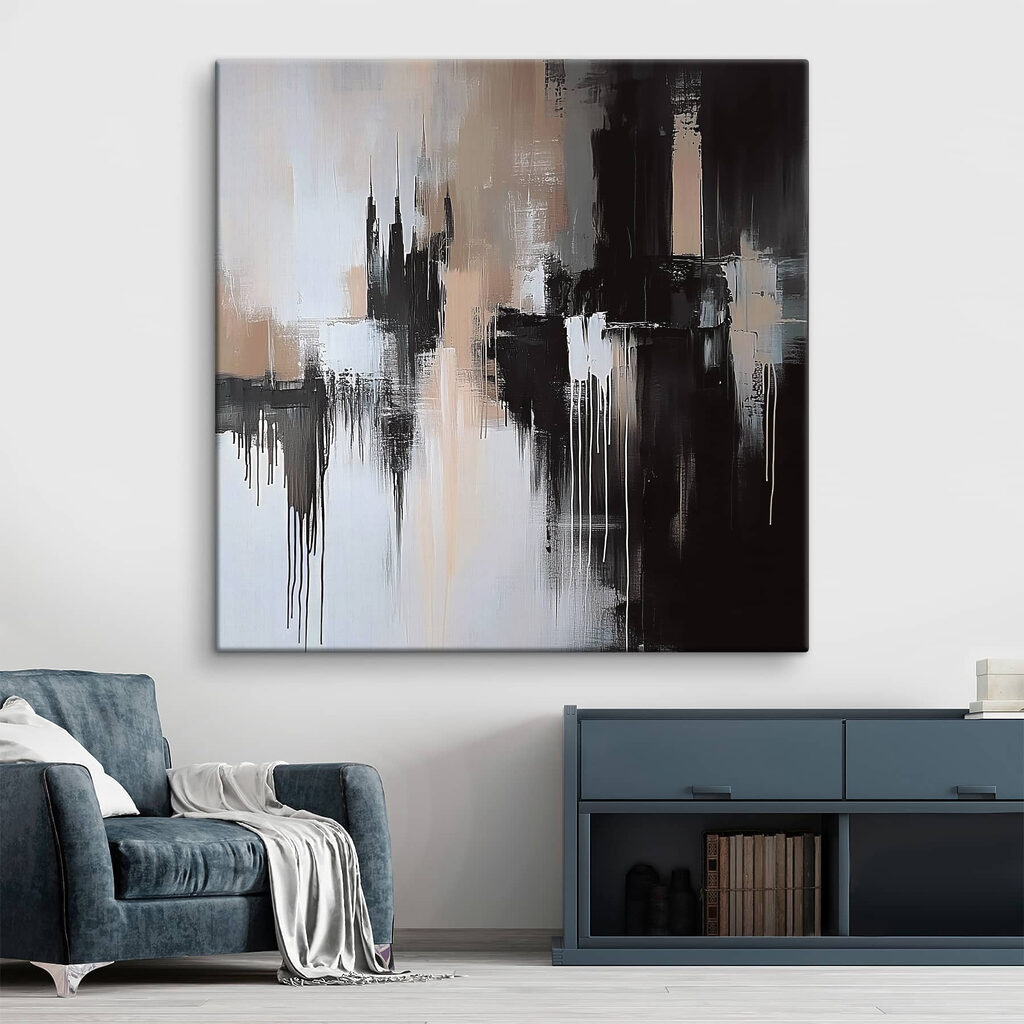 Black and white painting