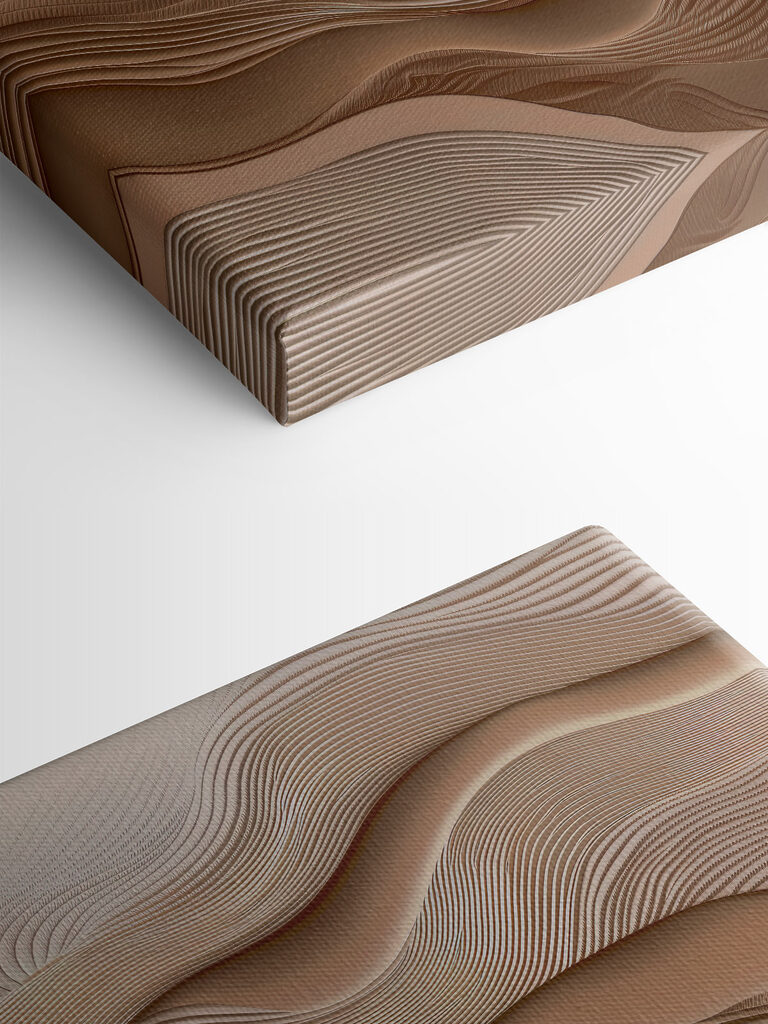 Soft waves of textured design