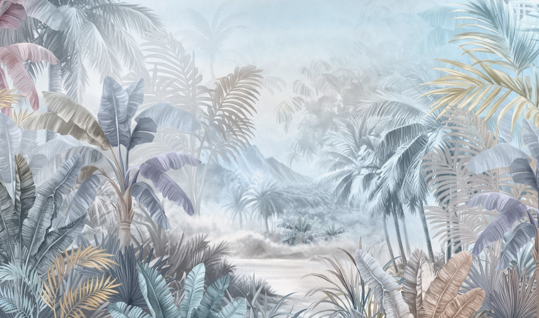 Painting of a jungle Painting of a jungle