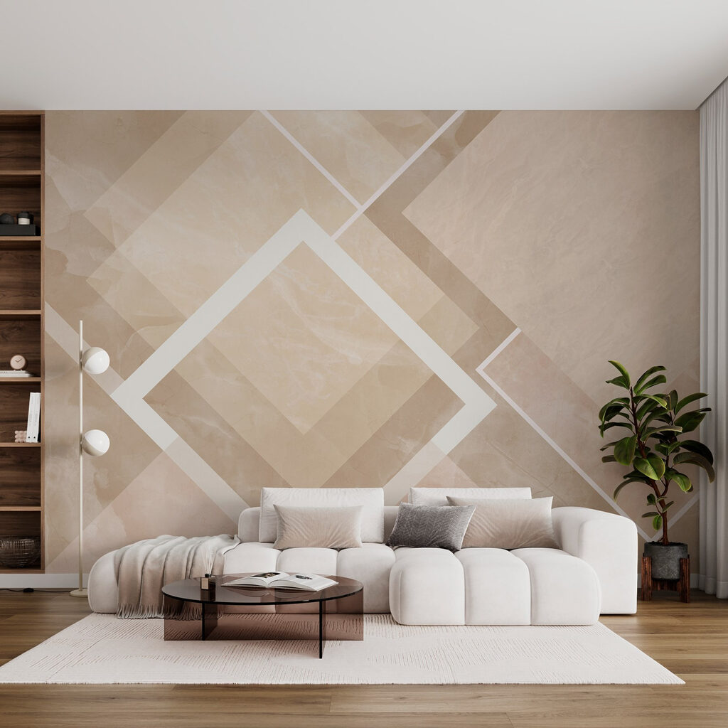 Soft shapes in muted tones