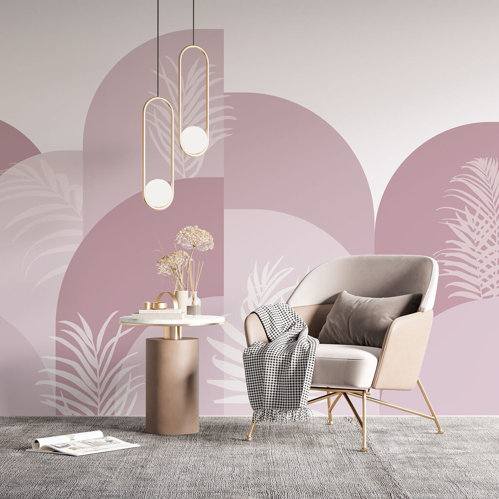 Pink and white graphic design