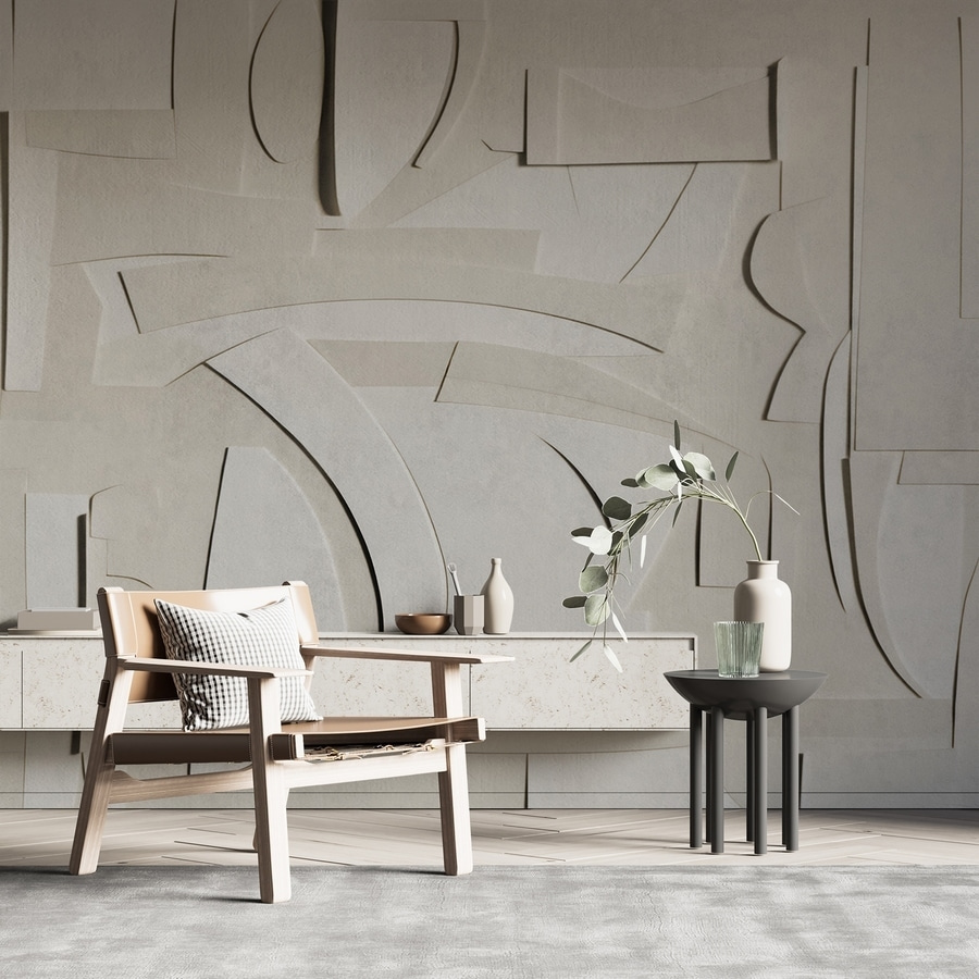 White paper cut out of various shapes