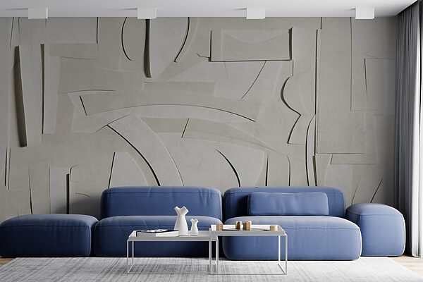 White paper cut out of various shapes