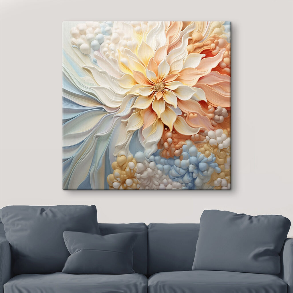 Soft petals in pastel hues bloom Soft petals in pastel hues bloom