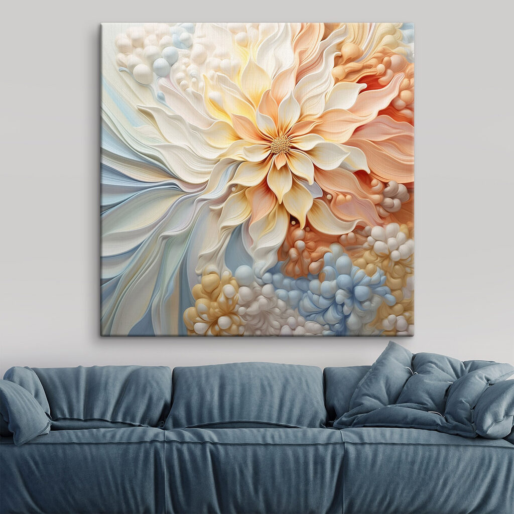 Soft petals in pastel hues bloom Soft petals in pastel hues bloom