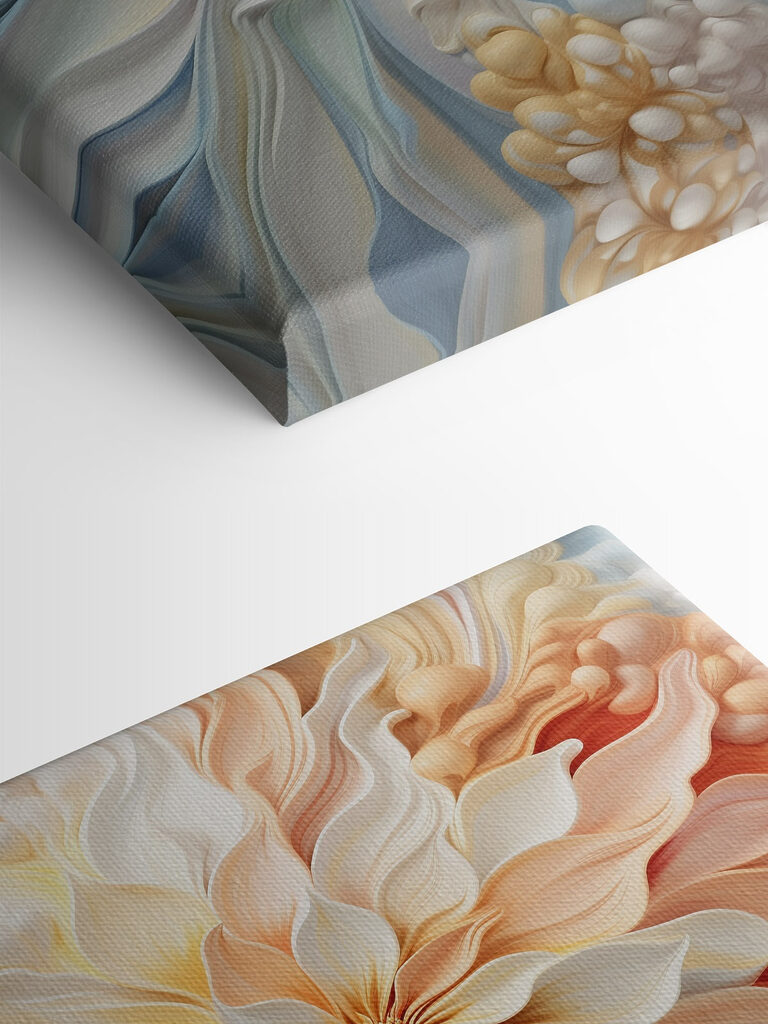 Soft petals in pastel hues bloom Soft petals in pastel hues bloom