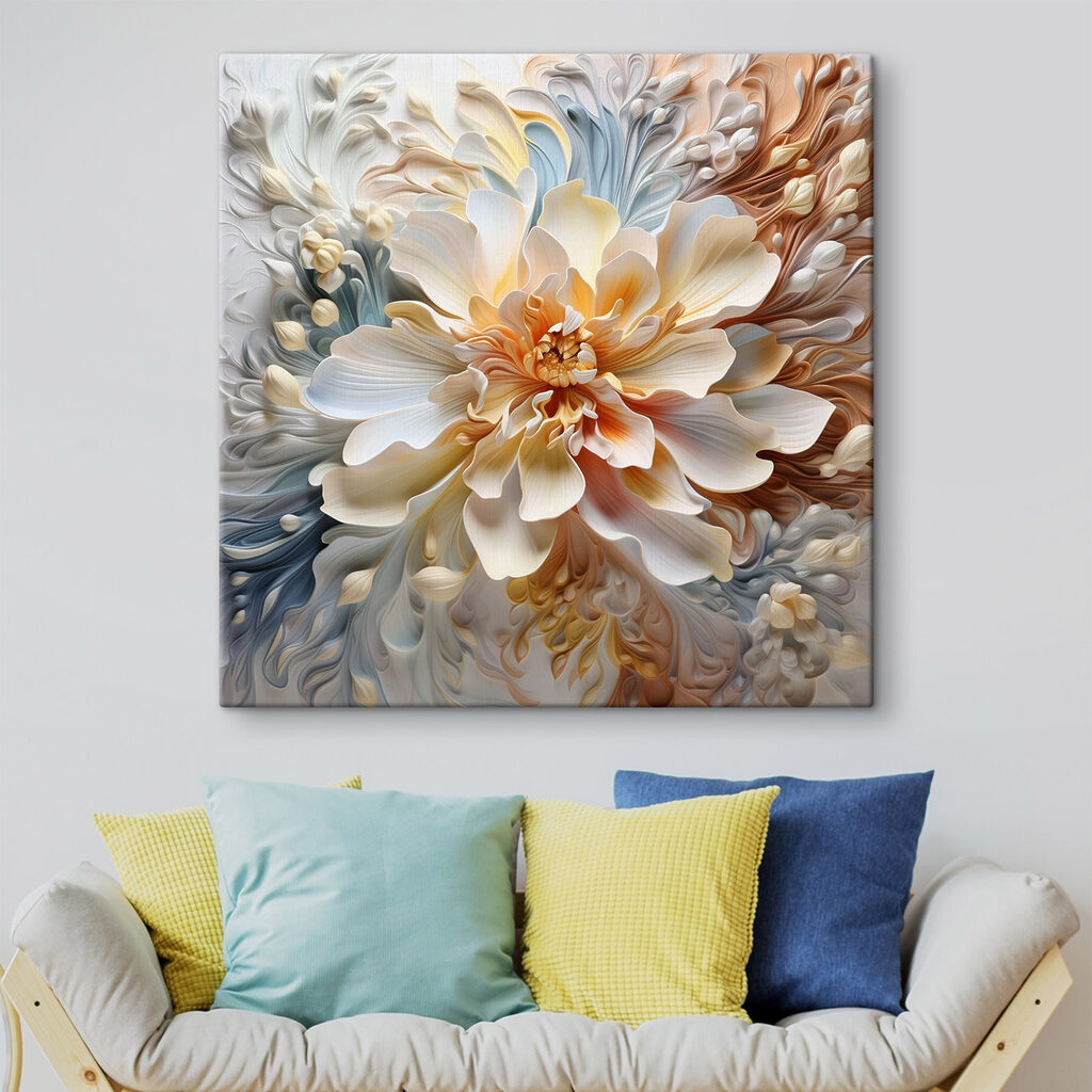 Beautiful floral abstract composition